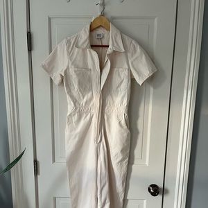 White Utility Jumpsuit